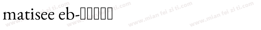 matisee eb字体转换
